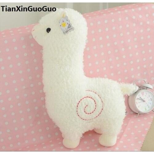 Lovely white alpaca about 35cm soft plush toy Doll birthday gift b2646