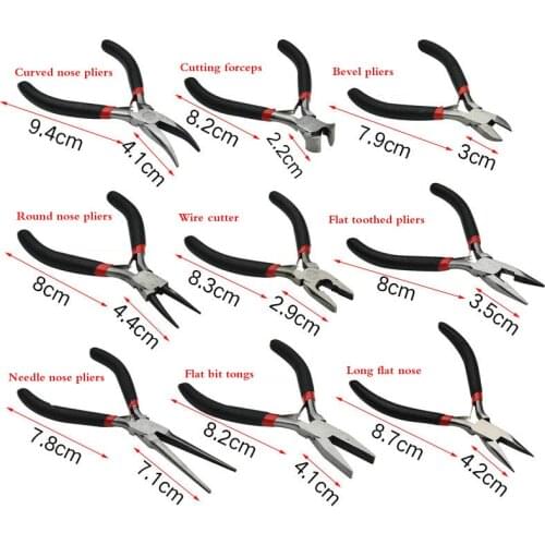 Mini Pliers Diagonal Pliers Round Bent Needle Nose Cutter Handcraft Beading Insulated Plier For DIY Small Jewelry pliers tools