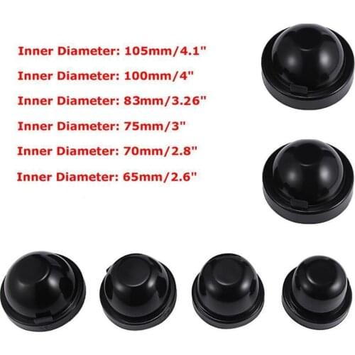 Car modification led headlights dust cover Silica gel headlights waterproof shell dustproof cover universal type 60 70 75 83 100