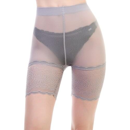 Fashion Women Short Nylon Elastic Lace Pants Safety Shorts Sexy Safe Underwear White Black Woman