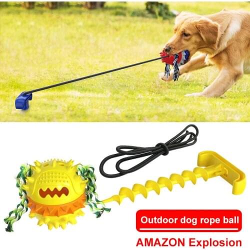 2021 New Dog Toy Outdoor Dog Tug Chew Toy Multifunctional Interactive Device Interactive Tug-of -War Game Hot