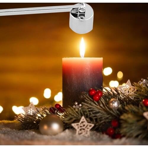 Candle Extinguisher Stainless Steel Home Spa Aroma Candle Snuffer Extinguishing Tool with Long Handle