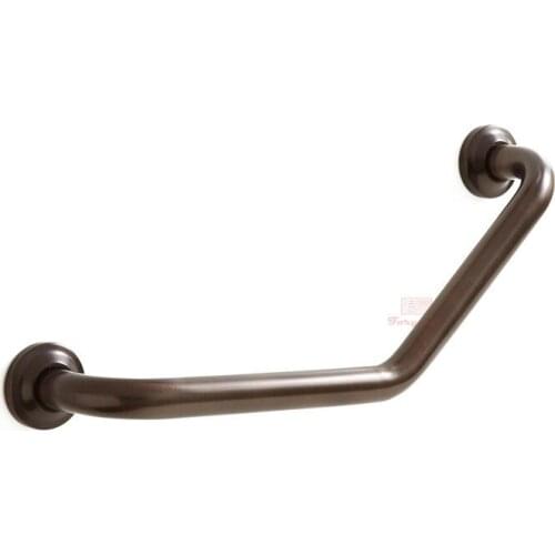 ORB Plating Surface Treatment of L-type Bathroom Armrest ADA ASTM Standard Safety Armrest