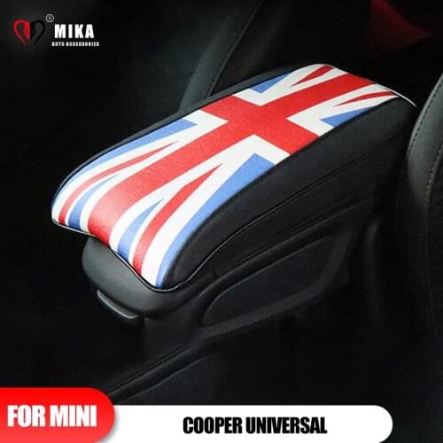 Armrest Box Cushion For Mini Cooper Universal R55 R56 R50 F56 F60 Car Covers Anti Memory Foam Soft PU Leather Auto Accessories