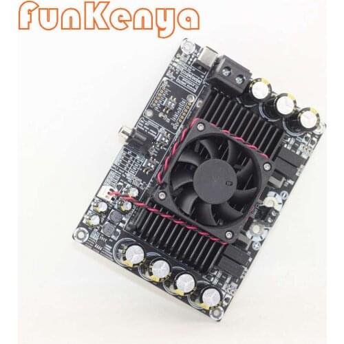 Mono Class D Fan Digital Audio Power Amplifier Board 600W Subwoofer High Power Volume Control 13.5A TAS5630B DC48V
