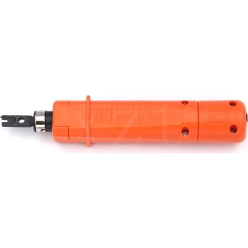 Professional 1pcs Network RJ45 RJ11 Cable Crimper Wire Cut Off Impact Punch Down Tool Impact Punch Down Insert Cut Cable