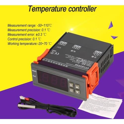 STC-1000 STC-9200 MC901 MC700 LED Digital Temperature Controller Thermostat Thermoregulator Incubator 12V 24V 48 96v 110V 220V