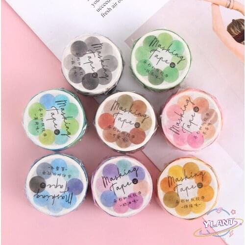 SWT DIY Crafts 100PCS/Roll Multi-Color Shaped Washi Tape Candy Sticky Paper Fruit Tape Masking Sticker Photo Scrapbooking Decor