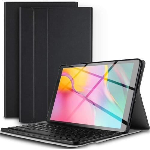 For Galaxy Tab A 10.1 2019 Keyboard Cover T510 T515 T517 Slim Lightweight Shell With Detachable Magnetic Wireless Keyboard