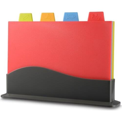 Thicken 4Pcs BPA Free Plastic Cutting Board Eco Friendly Chopping Board Kitchen Multifunction Cooking Tools Kitchen Accessories