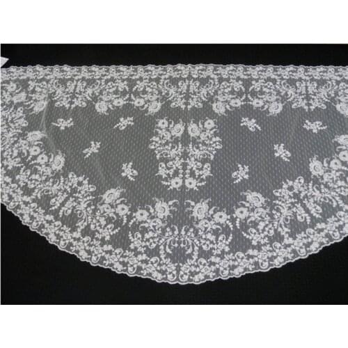 Large Size Embroidery Spanish Lace Mantilla Catholic Church Veil Mantilla