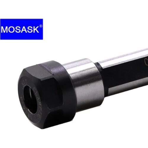 MOSASK 1PC ER Type High Precision Stainless Steel Metal Working Lathe Tungsten Carbide Extension Rod For Milling Machining Tool