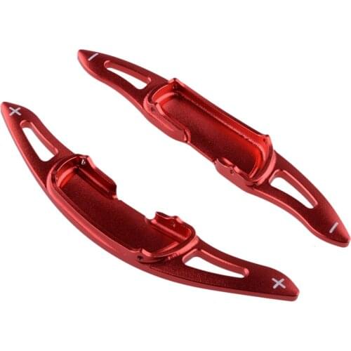 1 Pair Car Gear Steering Wheel Shifter Shift Paddle Decoration Red Aluminium Alloy Fit for Mazda 3 6 CX3 CX4 CX5 MX-5 2016