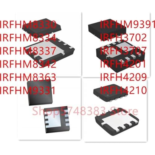 10PCS/LOT IRFHM8330 IRFHM8334 IRFHM8337 IRFHM8342 IRFHM8363 IRFHM9331 IRFHM9391 IRFH3702 IRFH3707 IRFH4201 IRFH4209 IRFH4210