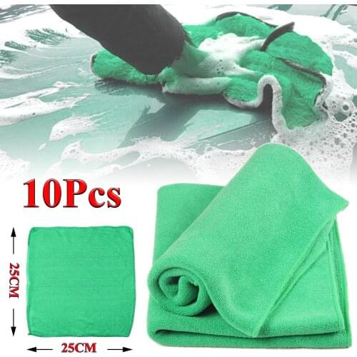 25x25CM Car Wash Microfiber Towel Car Cleaning Drying Cloth Hemming Car Care Cloth Detailing Car Wash Towel For All Cars