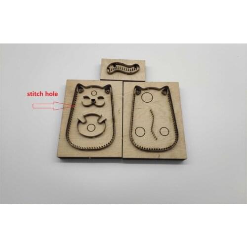 3pcs/set designer 115x78mm leather craft diy cute cat die cutting knife mould hand machine punch tool set