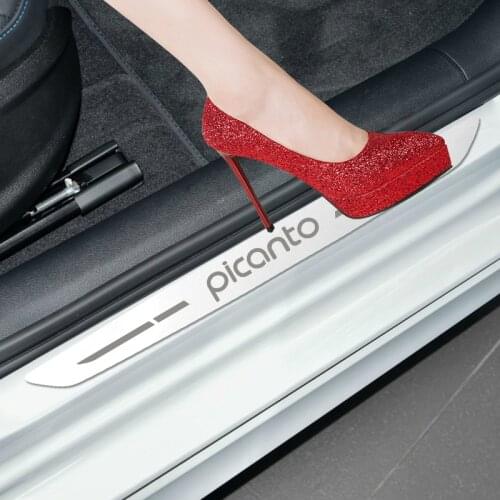 4 Pieces per Set for KIA PICANTO 2015 -2020 Stainless Steel Scuff Plate Door Sill Cover Trim Car Styling Accessories