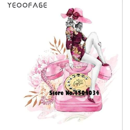 5D Diamond Embroidery DIY "Beauty and phone" Full Square ,Diamond painting Cross Stitch Rhinestones Needlework Home Decor