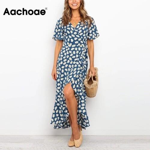 Летние платья-халаты Aachoae China At AliExpress