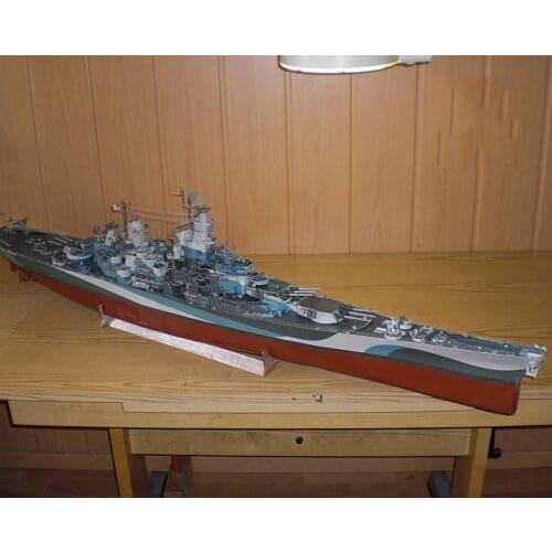 1:280 USS Missouri Battleship Paper Model USS MISSOURI Handmade DIY
