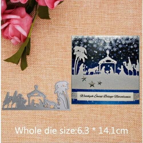 Paper Dies Cutting Craft Stencil for Metal Scrapbooking DIY Nativity Making Card