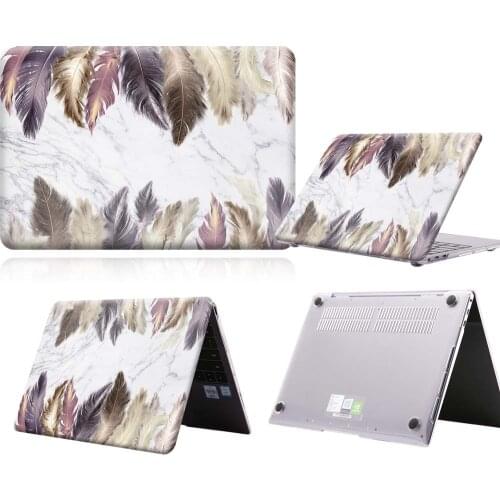 Cream Touch Feather Anti-slip Laptop Case For MateBook 13/13 AMD Ryzen/14/D14/D15/X 2020/X Pro/Pro 16.1/Honor MagicBook14/15