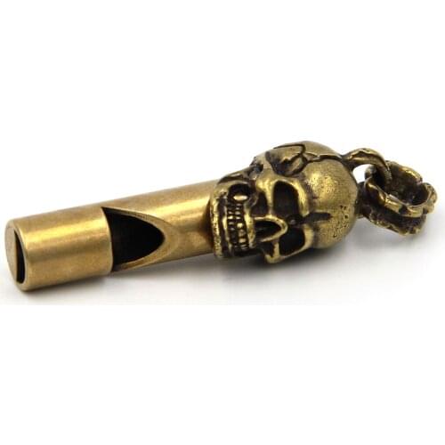 Retro Whistle Skull Head Design