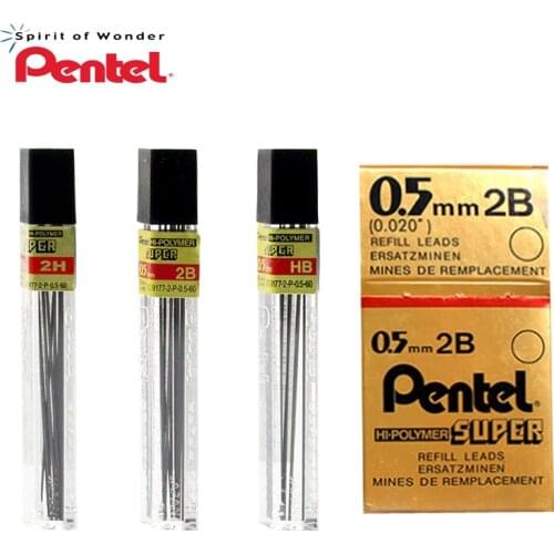 Pentel C505 Active Lead Core 0.5mm Student Drawing Writing Mechanical Pencil Lead 2B / HB / 2H School Supplies