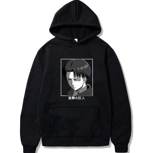 SUNOWE Attack on Titan Hoodie Men Fashion Harajuku Loose Pullovers Korean Style Casaul Tops Oversized Sweatshirt