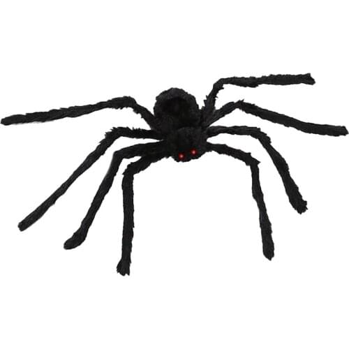 New Outdoor Halloween Decorations 2Pcs 200Inch Spider Web And 49Inch Giant Spider Outdoor Halloween Decor Party Supplies