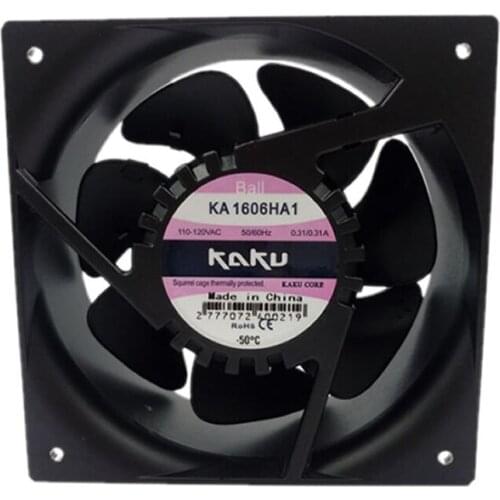 KA1606HA1 AC110V 0.31a ball bearing IP55 waterproof and dustproof axial flow fan 6months Warranty
