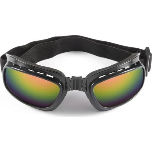 Hot Adjustable Elastic Band Folding Vintage Motorcycle Glasses Windproof Dustproof Ski Goggles Off Road Racing Eyewear Glasses
