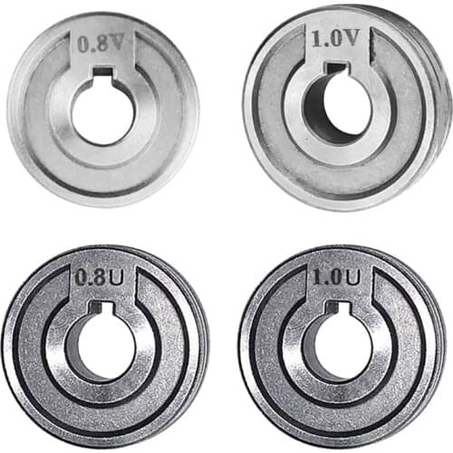 Welding Feeder Roll V U nurl Groove 0.6mm 0.8mm 1.0mm Size 30x10x10mm for Steel Aluminum Flux Cord Wire Mig Wire Feeder