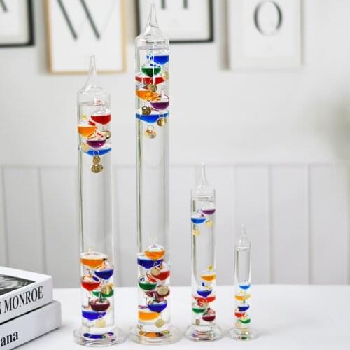 Galileo color ball thermometer office living room wine cabinet swing creative birthday gift physics suspension