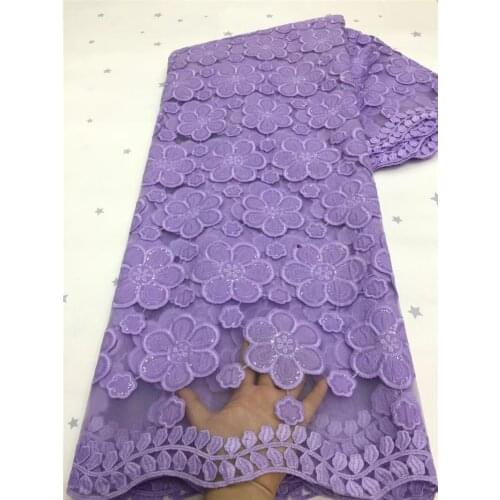 XIYA Nigerian Lace Fabrics 2021 High Quality Sequins Lace African Lace Fabric For Wedding French Tulle Lace Material NI5145-1