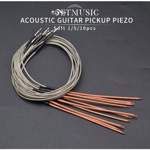 1/5/10pcs Acoustic Guitar Bridge Saddle Piezo Guitar Pickup Soft Piezo Folk Guitarra Preamp Piezo Acoustic String