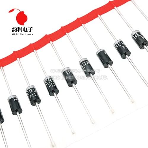 20pcs HER308 3A 1000V DO-27 Fast Recovery Rectifier Diode