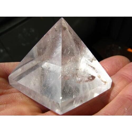 3.8-4cm natural clear quartz crystal pyramid