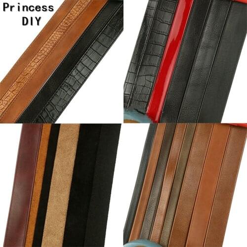 5M 3/8" 1" 0.8cm Multi-Size Solid Flat Faux Leather Cord 25mm Trim DIY Hair Bow Collar Hand Craft Material