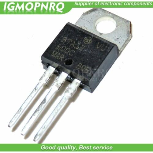 5pcs BTA12-600C BTA12-600 BTA12 Triacs 12 Amp 600 Volt TO-220 new original