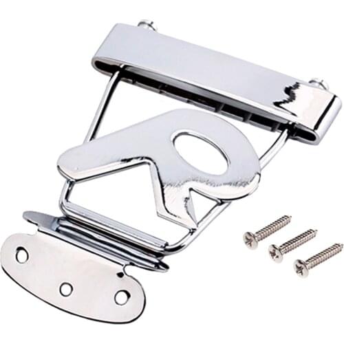 6 String Guitar R Trapeze Tailpiece Bridge for Archtop Jazz Guitar DIY Kit