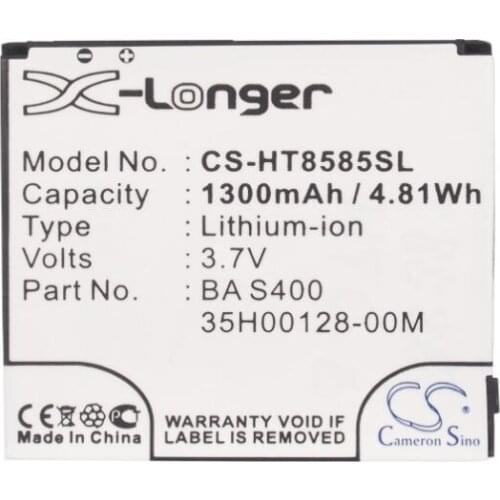 Cameron Sino 1300mAh battery for DOPOD HD2 T8588 35H00128-00M BA S400 BB81100 for HTC HD2 Leo 100 T8585 T9193 35H00128-00M