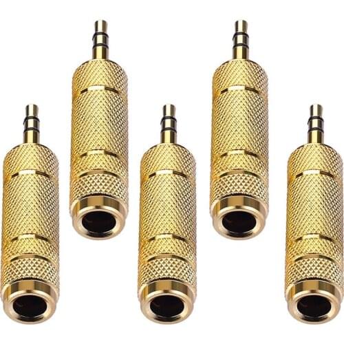 3.5mm Audio Adapter Male To 6.5 Mm Female Adapter For Mobile Phone PC Notebook 3.5 Plug To 6.35 Jack Stereo Speaker