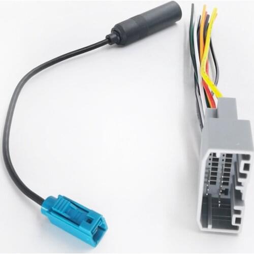 Biurlink Car Radio Wiring Harness Wire Fakra Adapter Reversing Parking Cable for Jeep Wrangler Dodge Chrysler