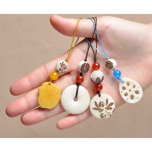 Keychain womans the untamed Key Chain Men Mo Dao Zu Shi Pendant Lotus Root Slices Keyring Plastic Key Holder Wei Wuxian