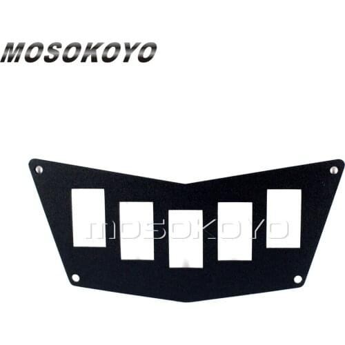 For XTREME RACING 40115GBK Black Aluminum Switch Panel Housing Holder For Polaris RZR 800 900 XP RZR 570 2008-2014
