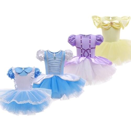 Girl Princess Dress Kids Ballet Dance Skirt Girl Cinderella Alice Belle Sofia Princess Costume Children Ballet Dance Skirt 3-8Y