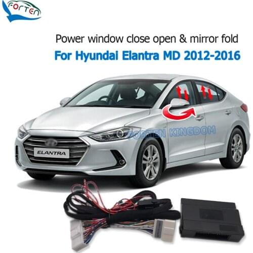 Forten Kingdom Car Auto Window Closer & Open 2 By 2 Side Mirror folder unfold Kit For Hyundai Elantra MD 2012-2016