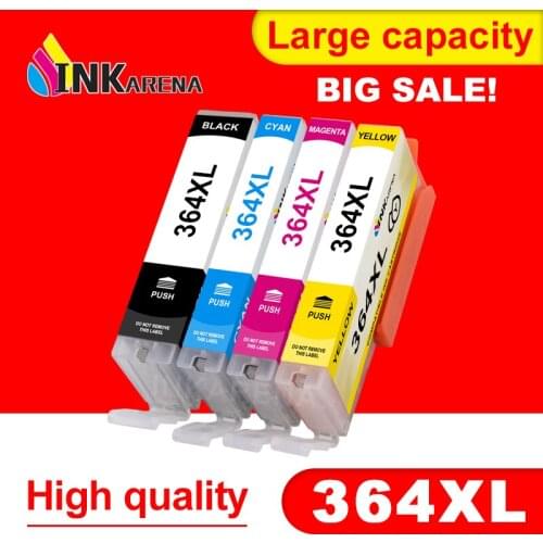 INKARENA 364 XL Ink Cartridge Replacement for HP364 Cartridges For HP Deskjet 3070A Photosmart B109a 7520 5510 5515 5520 Printer