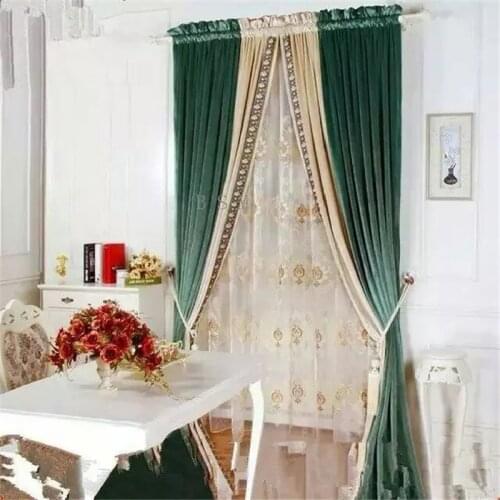 Premium Italian Velvet Shading Curtains for Living Room Dining Room for Bedroom Nordic Super Soft Velvet Curtain Valance Custom